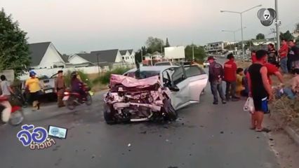 หลับในหรือหลุดโค้ง ชนเจ็บ 5 คน