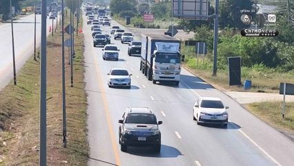 ถนนมิตรภาพเริ่มหนาแน่น ประชาชนเริ่มทยอยกลับภูมิลำเนา ช่วงเทศกาลวันหยุดยาวปีใหม่