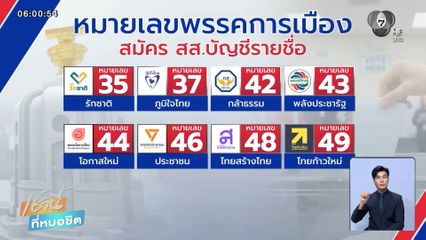 เลือกตั้ง 2569 : 52 พรรค ลงสมัคร สส.บัญชีรายชื่อ