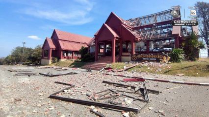 อช.เขาพระวิหาร รายงานความเสียหายจากสถานการณ์สู้รบไทย-กัมพูชา 