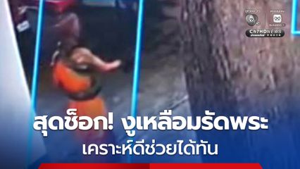 ระทึก! งูเหลือมยาวกว่า 3 ม. กัด-รัด พระหมดสติหงายท้อง