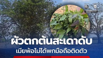สุดเศร้า! ผัวพลาดตกต้นสะเดาดับ เมียตัดพ้อไม่ได้พกโทรศัพท์โทรให้คนมาช่วย 