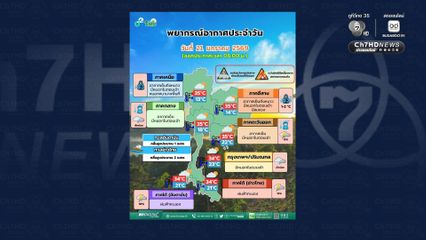 กทม. และ ปริมณฑลมีหมอกในตอนเช้า และมีฝนเล็กน้อยบางแห่ง