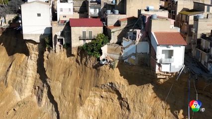 หน้าผาถล่มบนเกาะซิซิลี เร่งอพยพประชาชน