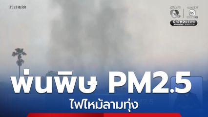 ไฟไหม้ลามทุ่ง พ่นพิษ PM2.5