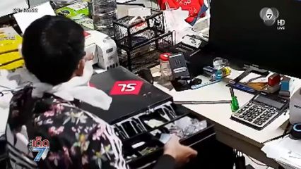 หัวขโมยบุกเดี่ยว งัดร้านอาหารสัตว์