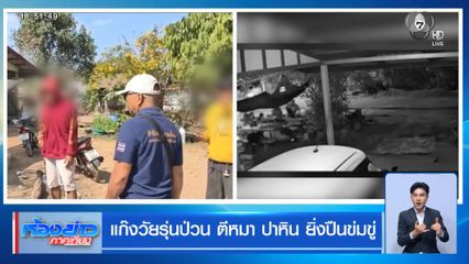 แก๊งวัยรุ่นป่วน ตีหมา ปาหิน ยิ่งปืนข่มขู่