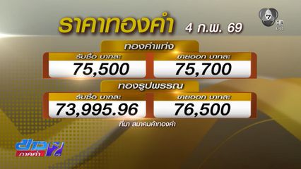 ราคาทองคำพุ่งทะยานเหนือ 75,000 บาท