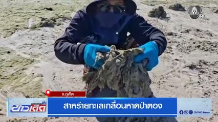 สาหร่ายทะเลเกลื่อนหาดป่าตอง จ.ภูเก็ต