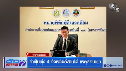 ค่าฝุ่นพุ่ง 4 จังหวัดอีสานใต้ เหตุลอบเผา