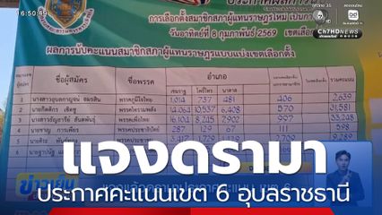 เลือกตั้ง 2569 : แจงแล้วดรามาประกาศคะแนนเขต 6 จ.อุบลราชธานี