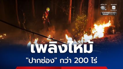 เพลิงไหม้พื้นที่ “ปากช่อง” กว่า 200 ไร่ เจ้าหน้าที่ใช้เวลากว่า 4 ชั่วโมง กว่าจะควบคุมได้
