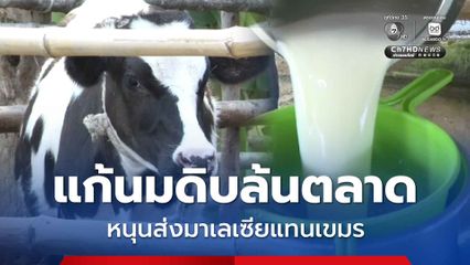 เร่งแก้ปัญหาน้ำนมดิบล้นตลาด กระทรวงพาณิชย์ หนุนเปิดตลาดใหม่ในมาเลเซีย แทนตลาดเขมร