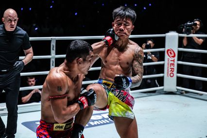 ONE ลุมพินี : ปานเผด็จ เอ็นเอฟ.ลูกสวน โชว์สดอัด อภิวัฒน์ ส.สมนึก ศึก ONE ลุมพินี 142