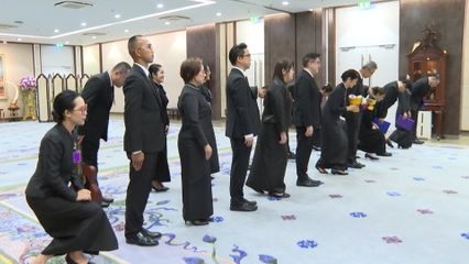 สมเด็จพระกนิษฐาธิราชเจ้า กรมสมเด็จพระเทพรัตนราชสุดา ฯ สยามบรมราชกุมารี พระราชทานพระราชวโรกาสให้ คณะบุคคล เฝ้าทูลละอองพระบาท