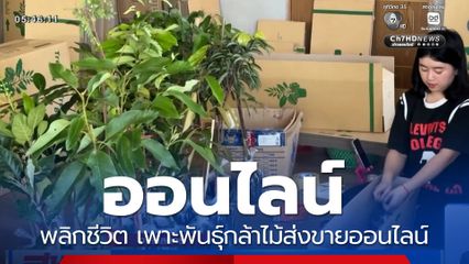 ออนไลน์พลิกชีวิต เพาะพันธุ์กล้าไม้ส่งขายออนไลน์