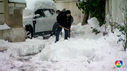 โรมาเนียเผชิญหิมะตกหนัก บ้านเรือนนับแสนหลังไม่มีไฟฟ้าใช้