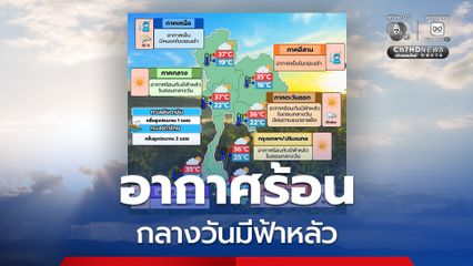 กทม. ปริมณฑล อากาศร้อนกับมีฟ้าหลัวในตอนกลางวัน อุณหภูมิสูงสุด 34-36 องศาเซลเซียส