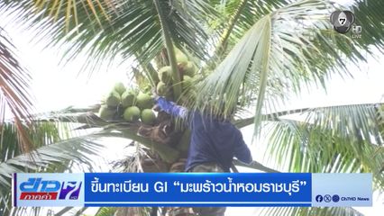 ขึ้นทะเบียน GI มะพร้าวน้ำหอมราชบุรี