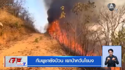 กัมพูชายังป่วน เผาป่าควันโขมง