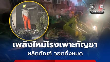 เพลิงไหม้โรงเพาะกัญชา ที่ อ.กระทุ่มแบน จ.สมุทรสาคร