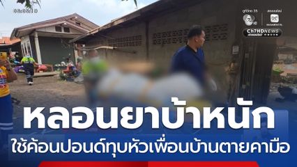 หนุ่มหลอนยาบ้า ใช้ค้อนปอนด์ทุบหัวฆ่าคน