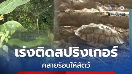 โคราชร้อนจัด สวนสัตว์นครราชสีมา เร่งติดสปริงเกอร์พ่นละอองน้ำ คลายร้อนสัตว์กว่า 200 ชนิด