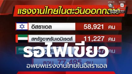 รอไฟเขียว อพยพแรงงานไทยในอิสราเอล