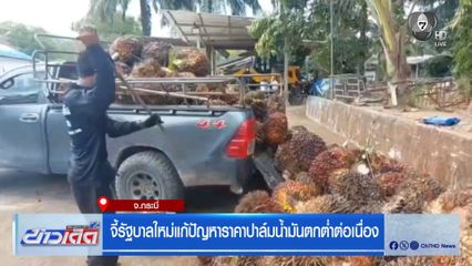 จี้รัฐบาลใหม่แก้ปัญหาราคาปาล์มน้ำมันตกต่ำต่อเนื่อง