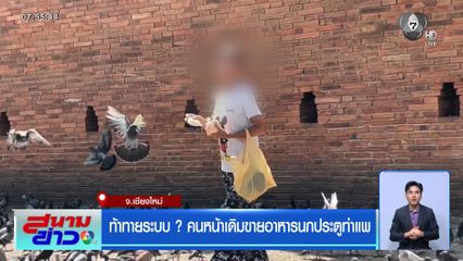 ท้าทายระบบ ? คนหน้าเดิมขายอาหารนกประตูท่าแพ จ.เชียงใหม่