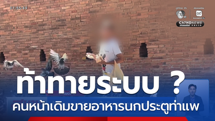 ท้าทายระบบ ? คนหน้าเดิมขายอาหารนกประตูท่าแพ จ.เชียงใหม่