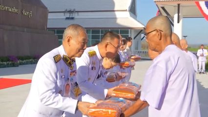 องคมนตรี เป็นประธานในพิธีบรรพชาอุปสมบทหมู่ถวายเป็นพระราชกุศลแด่สมเด็จพระนางเจ้าสิริกิติ์ พระบรมราชินีนาถ พระบรมราชชนนีพันปีหลวง ที่วัดเทพประทานอธิพร จังหวัดจันทบุรี