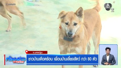 ชาวบ้านเดือดร้อน เพื่อนบ้านเลี้ยงสัตว์ กว่า 80 ตัว จ.นครปฐม