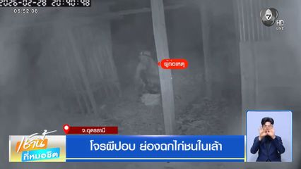 โจรผีปอบ ย่องฉกไก่ชนในเล้า จ.อุดรธานี