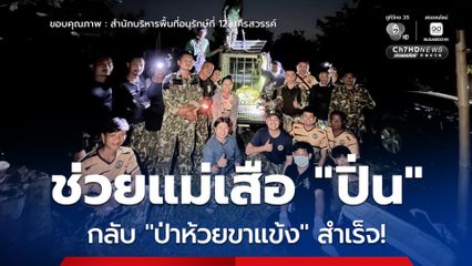 จับได้แล้ว! แม่เสือ “ปิ่น” หลุดเข้าเขตชุมชน เจ้าหน้าที่ส่งกลับบ้าน “ป่าห้วยขาแข้ง” เรียบร้อย