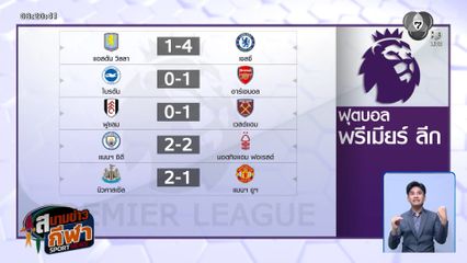 อาร์เซนอล บุกชนะ ไบรตัน 1-0 โกยแต้มหนี แมนฯ ซิตี 7 คะแนน ศึก EPL