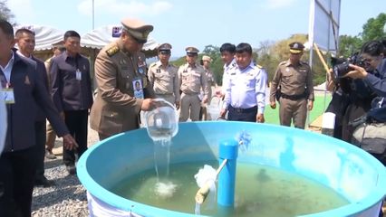 องคมนตรี ติดตามการดำเนินโครงการอันเนื่องมาจากพระราชดำริ และเชิญสิ่งของพระราชทานไปมอบแก่เจ้าหน้าที่ ที่ปฏิบัติหน้าที่ด้านความมั่นคงในพื้นที่ชายแดน จังหวัดน่าน