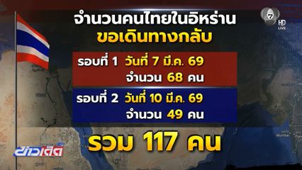 คนไทยในอิหร่านขอกลับประเทศ 117 คน
