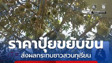ปุ๋ยขยับขึ้น กระทบชาวสวนทุเรียน