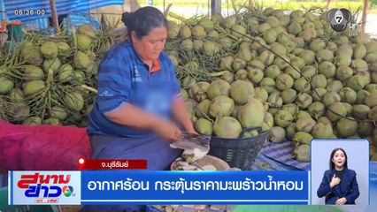 อากาศร้อน กระตุ้นราคามะพร้าวน้ำหอม