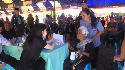 ราชวิทยาลัยจุฬาภรณ์ จัดหน่วยแพทย์พระราชทานแก่ผู้ประสบภัยจากเหตุการณ์ความไม่สงบ บริเวณชายแดนไทย-กัมพูชา จังหวัดบุรีรัมย์