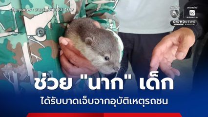 ช่วย “นาก” เด็ก ได้รับบาดเจ็บจากอุบัติเหตุรถชน