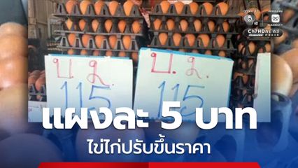 ไข่ไก่ปรับขึ้นราคาแผงละ 5 บาท แนะซื้อไข่ไก่คละเบอร์ ช่วยประหยัดรายจ่าย