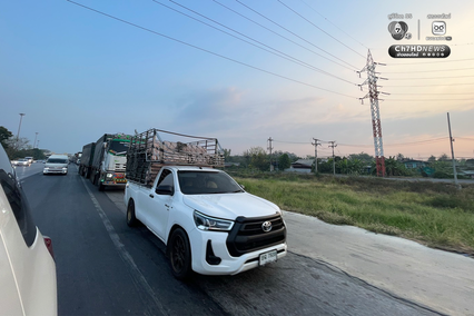 รถบรรทุกต่อแถวเติมน้ำมันดีเซล ยาวเหยียด หลังเหลือน้ำมันไม่ถึงข้อนิ้ว