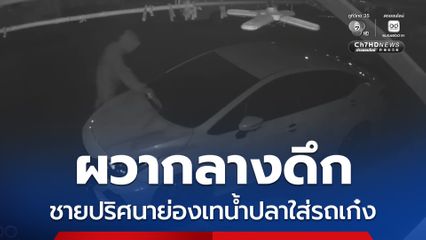 สาวแจ้งความตำรวจ ถูกชายปริศนาย่องเทน้ำปลาใส่รถเก๋ง เหม็นคลุ้งรอบคัน