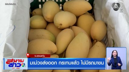 มะม่วงส่งออก กระทบแล้ว ไม่มีรถมาขน จ.ขอนแก่น
