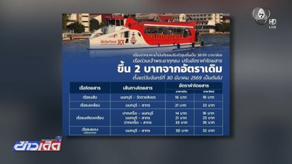 เรือด่วนเจ้าพระยา ขอขยับขึ้นราคา 2 บาท
