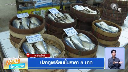 ปลาทูเตรียมขึ้นราคา 5 บาท จ.เชียงใหม่