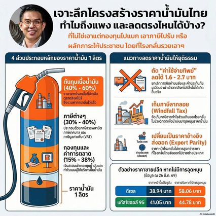 วิโรจน์ชำแหละราคาน้ำมัน จี้ตัดทิ้งต้นทุนสมมติ-ค่าใช้จ่ายทิพย์