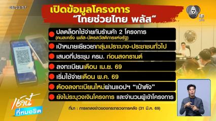 ไทยช่วยไทย พลัส มาแน่ ! ใช้จ่าย พ.ค.69